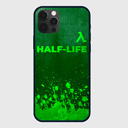 Чехол для iPhone 12 Pro Max Half-Life - green gradient посередине, цвет: 3D-черный