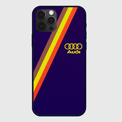 Чехол для iPhone 12 Pro Max AUDI line sport, цвет: 3D-черный