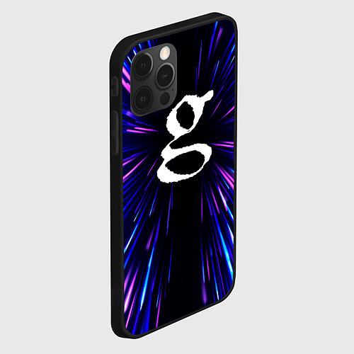 Чехол iPhone 12 Pro Max Garbage neon energy / 3D-Черный – фото 2