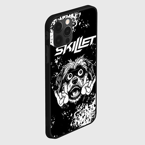 Чехол iPhone 12 Pro Max Skillet рок пес / 3D-Черный – фото 2