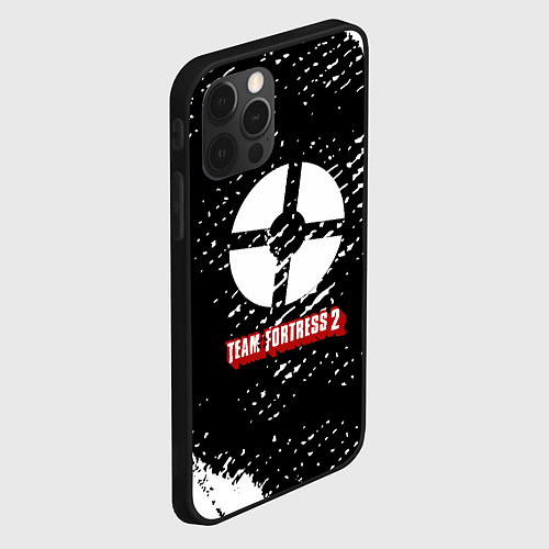 Чехол iPhone 12 Pro Max Team Fortress 2 краски штрихи / 3D-Черный – фото 2