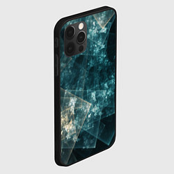 Чехол для iPhone 12 Pro Max Абстрактный космос геометрия, цвет: 3D-черный — фото 2