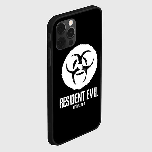 Чехол iPhone 12 Pro Max Resident Evil umbrella corp logo / 3D-Черный – фото 2