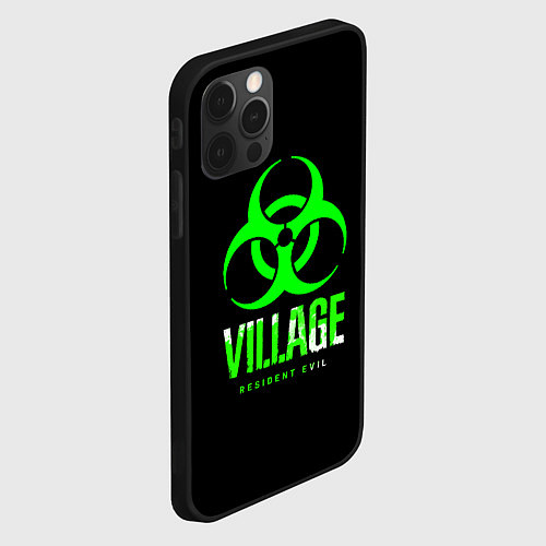 Чехол iPhone 12 Pro Max Resident Evil8 toxic / 3D-Черный – фото 2