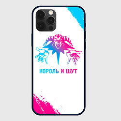 Чехол для iPhone 12 Pro Max Король и Шут neon gradient style, цвет: 3D-черный