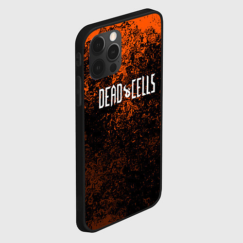 Чехол iPhone 12 Pro Max Dead Cells брызги красок текстура / 3D-Черный – фото 2
