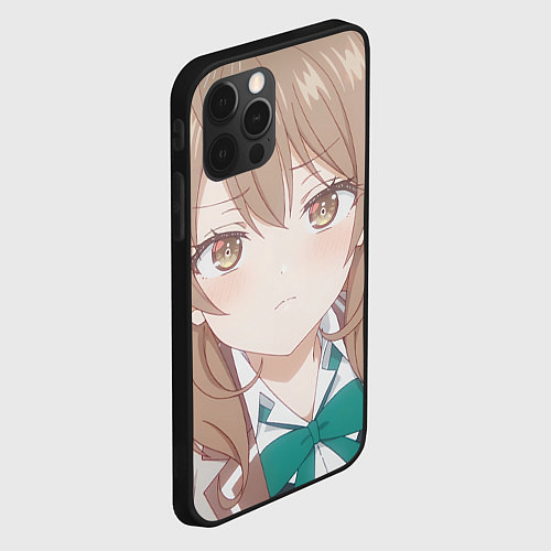 Чехол iPhone 12 Pro Max Аля иногда кокетничает со мной по русски Мария / 3D-Черный – фото 2