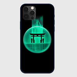 Чехол для iPhone 12 Pro Max Neon shrine, цвет: 3D-черный