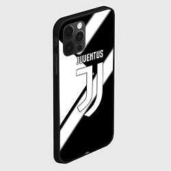 Чехол для iPhone 12 Pro Max Juventus geometry steel, цвет: 3D-черный — фото 2