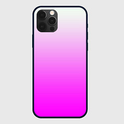 Чехол для iPhone 12 Pro Max Gradient color pink, цвет: 3D-черный