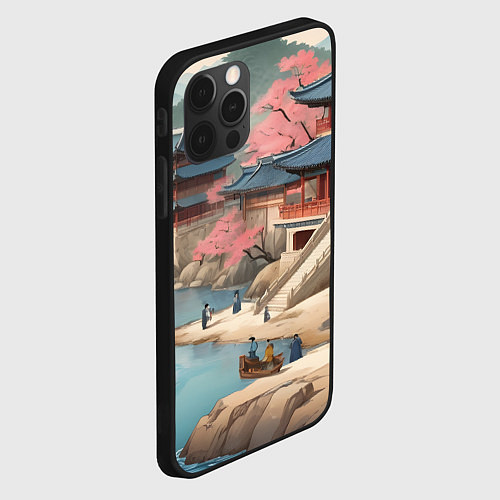 Чехол iPhone 12 Pro Max Корея эпоха чосон / 3D-Черный – фото 2