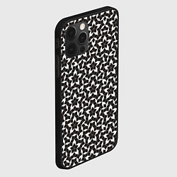 Чехол для iPhone 12 Pro Max Паттерн Пенроуза: черно-белый, цвет: 3D-черный — фото 2