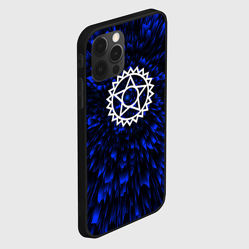 Чехол iPhone 12 Pro Max Black Butler blue energy / 3D-Черный – фото 2