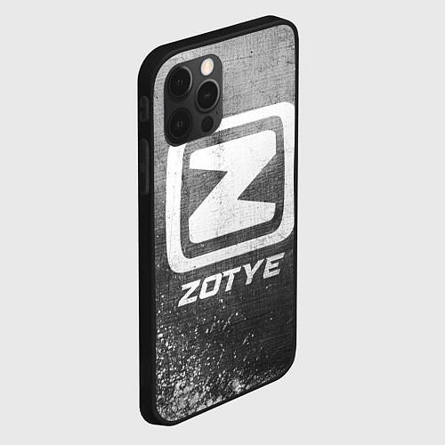 Чехол iPhone 12 Pro Max Zotye - grey gradient / 3D-Черный – фото 2