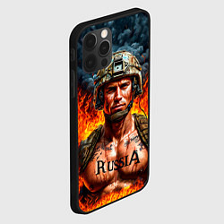 Чехол для iPhone 12 Pro Max Воин России, цвет: 3D-черный — фото 2