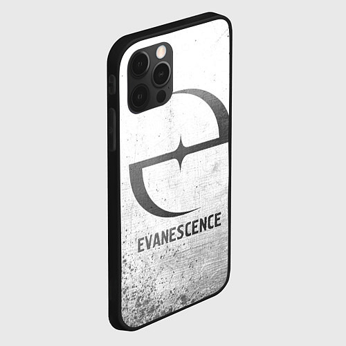 Чехол iPhone 12 Pro Max Evanescence - white gradient / 3D-Черный – фото 2