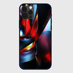 Чехол для iPhone 12 Pro Max Абстрактные волны геометрия, цвет: 3D-черный