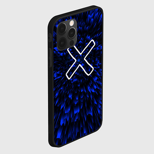 Чехол iPhone 12 Pro Max A Silent Voice blue energy / 3D-Черный – фото 2