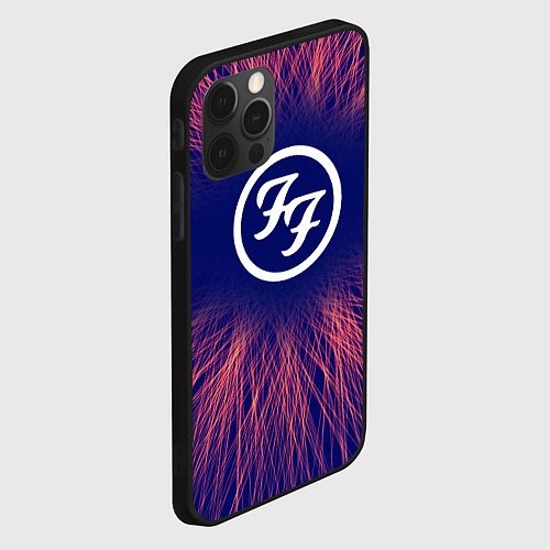 Чехол iPhone 12 Pro Max Foo Fighters red energy / 3D-Черный – фото 2