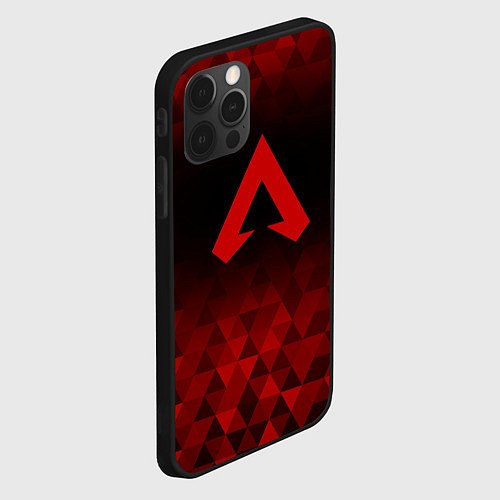 Чехол iPhone 12 Pro Max Apex Legends red poly / 3D-Черный – фото 2