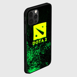 Чехол для iPhone 12 Pro Max DOTA2 кислотное лого краски, цвет: 3D-черный — фото 2