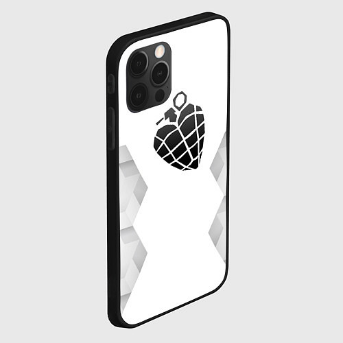 Чехол iPhone 12 Pro Max Green Day white poly / 3D-Черный – фото 2