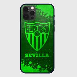 Чехол для iPhone 12 Pro Max Sevilla - green gradient, цвет: 3D-черный