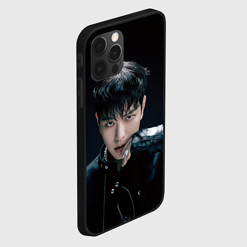 Чехол iPhone 12 Pro Max Stray Kids Seungmin Giant concept / 3D-Черный – фото 2