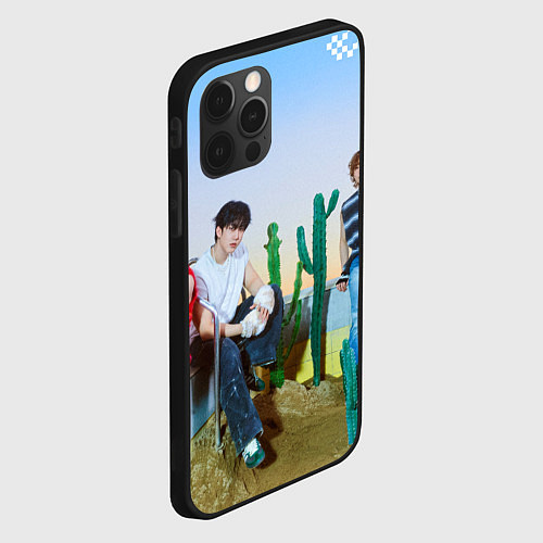 Чехол iPhone 12 Pro Max ATE Stray Kids Bang Chan I N Lee Know Changbin / 3D-Черный – фото 2