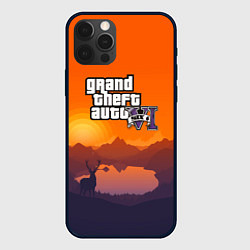 Чехол для iPhone 12 Pro Max GTA6 nature, цвет: 3D-черный