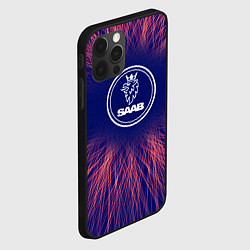 Чехол для iPhone 12 Pro Max Saab red energy, цвет: 3D-черный — фото 2