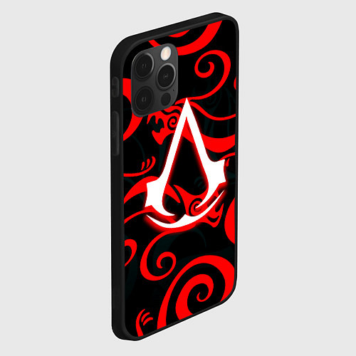 Чехол iPhone 12 Pro Max Assassins Creed Shadows / 3D-Черный – фото 2