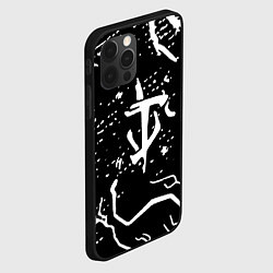 Чехол для iPhone 12 Pro Max Doom шторм краски, цвет: 3D-черный — фото 2