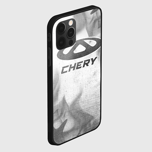 Чехол iPhone 12 Pro Max Chery - white gradient / 3D-Черный – фото 2