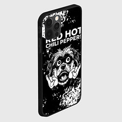 Чехол для iPhone 12 Pro Max Red Hot Chili Peppers рок пес, цвет: 3D-черный — фото 2