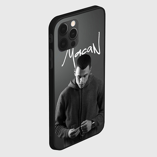 Чехол iPhone 12 Pro Max Певец Макан / 3D-Черный – фото 2