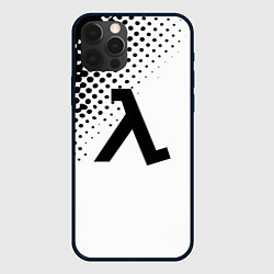 Чехол для iPhone 12 Pro Max Half-life pattern black, цвет: 3D-черный