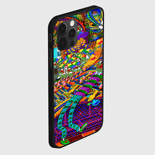 Чехол iPhone 12 Pro Max Pepe mem optacal / 3D-Черный – фото 2