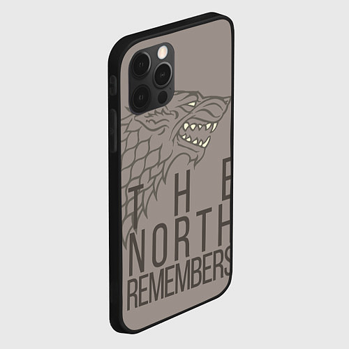 Чехол iPhone 12 Pro Max The North Remembers game of thrones / 3D-Черный – фото 2