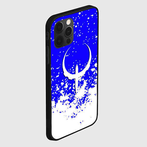 Чехол iPhone 12 Pro Max Quake краски брызги / 3D-Черный – фото 2