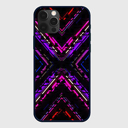 Чехол для iPhone 12 Pro Max Marshmello geometry neon, цвет: 3D-черный