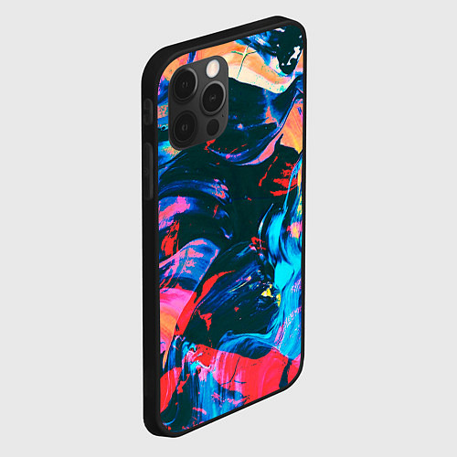 Чехол iPhone 12 Pro Max Colors / 3D-Черный – фото 2