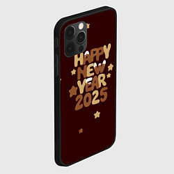 Чехол для iPhone 12 Pro Max Надпись с новым годом 2025, цвет: 3D-черный — фото 2