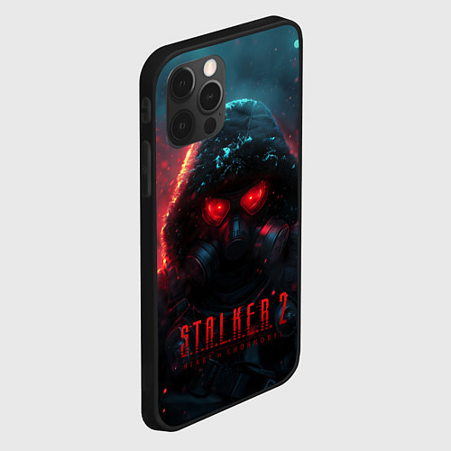 Чехол iPhone 12 Pro Max Stalker 2 аномальная зона / 3D-Черный – фото 2