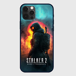 Чехол для iPhone 12 Pro Max Stalker 2 радиоактивный дым, цвет: 3D-черный