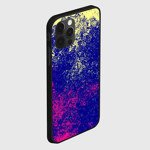 Чехол iPhone 12 Pro Max Брызги красок фильтр / 3D-Черный – фото 2