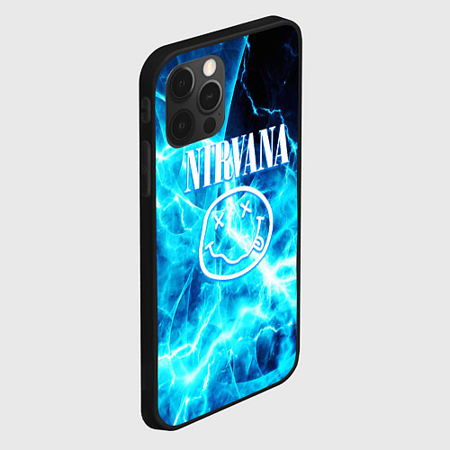 Чехол iPhone 12 Pro Max Nirvana electro / 3D-Черный – фото 2