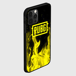 Чехол для iPhone 12 Pro Max PUBG fire yellow, цвет: 3D-черный — фото 2