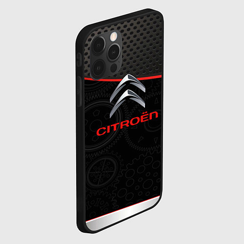 Чехол iPhone 12 Pro Max Citroen auto car / 3D-Черный – фото 2