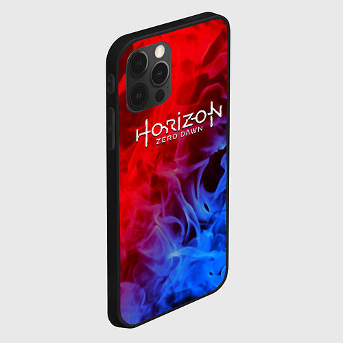 Чехол iPhone 12 Pro Max Horizon zero dawn fire gradient / 3D-Черный – фото 2